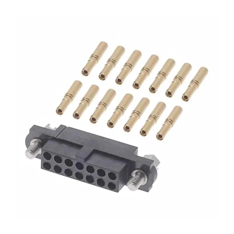 HARWIN PCB Connector Kit with 2.00mm Pitch, Housing with Hexagonal Slotted Jackscrews, 14 Barrel Crimp Contacts M80-4611405