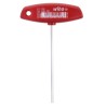 Wiha T Metric Hex Key, Hex Size 3 mm, Nickel Chrome Plated Chrome Vanadium Steel Handle 126mm Overall Length 00908