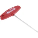 Wiha T Metric Hex Key, Hex Size 3 mm, Nickel Chrome Plated Chrome Vanadium Steel Handle 126mm Overall Length 00908