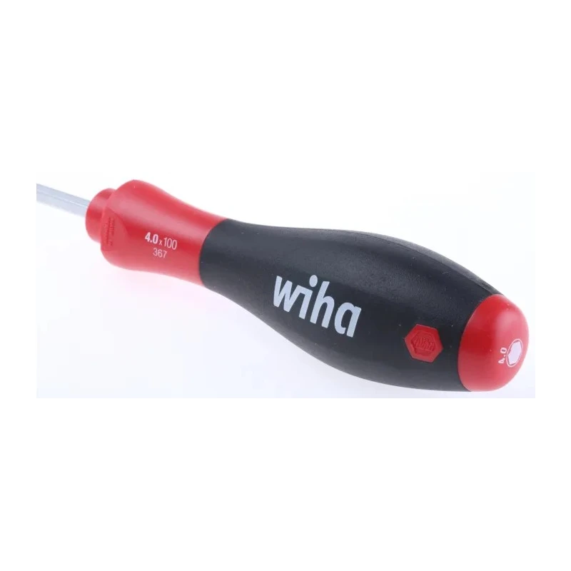 Wiha Hexagon Screwdriver 4 mm Tip, 100 mm Blade Length, 211 mm Overall Length 26329