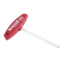 Wiha T Metric Hex Key Hand Tool, Hex size 4 mm, Long Arm, Chrome Vanadium Steel, Nickel Plated 00912