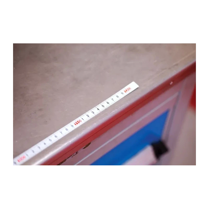 RS PRO 1.2 m Metric Self-Adhesive Steel Tailor Tape with Powder-Coated Finish 706-8141