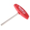 Wiha T Metric Hex Key Tool, Hex Size 8 mm, Long Arm, Nickel Chrome Plated Chrome Vanadium Steel 00928