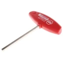 Wiha T Metric Hex Key with 6 mm Hex Size, Long Arm, Nickel Chrome Plated Chrome Vanadium Steel 00921