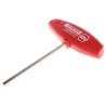 Wiha T Metric Hex Key with 6 mm Hex Size, Long Arm, Nickel Chrome Plated Chrome Vanadium Steel 00921