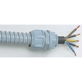 SES Sterling 16 mm Nominal Diameter PVC Grey Electroflex Series Flexible Conduit 30m Length 07400033013