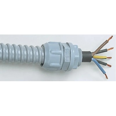 SES Sterling 16 mm Nominal Diameter PVC Grey Electroflex Series Flexible Conduit 30m Length 07400033013