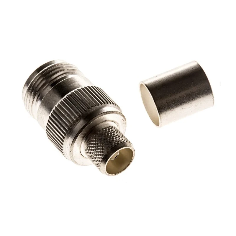 TE Connectivity N Series 50 Ω RF Coaxial Connector Cable Female N Connector, Straight Body Crimp 1-1337414-0