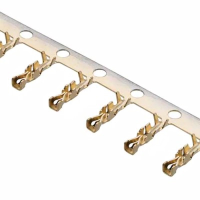 HARWIN M22 Series Female Crimp Terminal, Gold Plating, 30 AWG Min Crimp, 24 AWG Max, 1A, Phosphor Bronze Contact M22-3040042