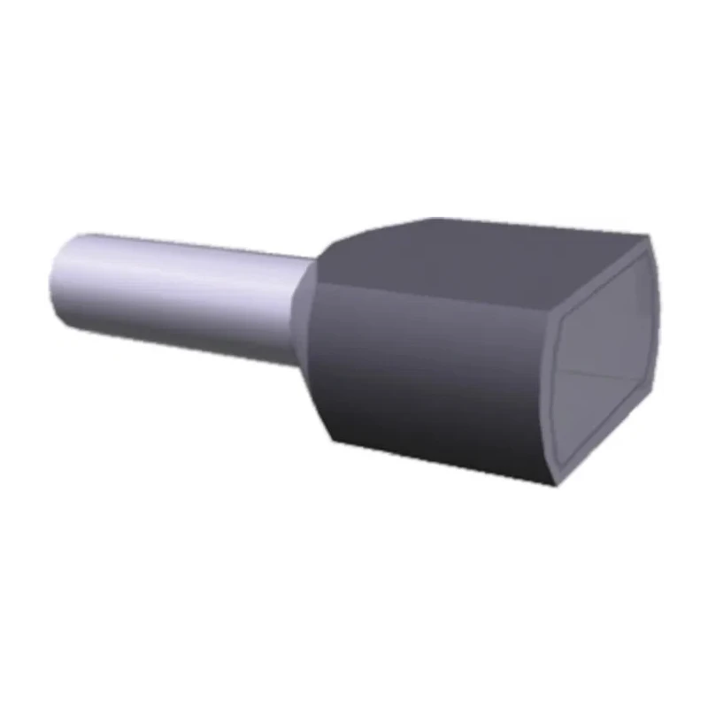 TE Connectivity Insulated Crimp Bootlace Ferrule 3.7 mm Pin Diameter 12 mm Pin Length Grey Nylon Insulation 11 1-966144-0