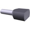 TE Connectivity Insulated Crimp Bootlace Ferrule 3.7 mm Pin Diameter 12 mm Pin Length Grey Nylon Insulation 11 1-966144-0