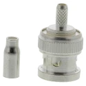 TE Connectivity BNC Series Coaxial Connector Cable Male BNC, 50 Ω, Straight Body Crimp 1-1337430-0