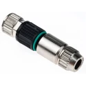 HARTING HARAX 3 Pole Straight M8 DIN Socket 4A 32V IP67 Screw Cable Female 21021512305