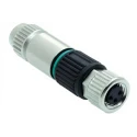 HARTING HARAX 3 Pole Straight M8 DIN Socket 4A 32V IP67 Screw Cable Female 21021512305