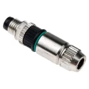 HARTING HARAX 3 Pole Straight M8 DIN Plug, 4A Current Rating, 32V Voltage, IP67, Screw-On, Panel Mount Male 21021511305