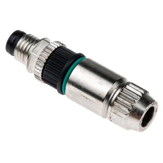 HARTING HARAX 3 Pole Straight M8 DIN Plug, 4A Current Rating, 32V Voltage, IP67, Screw-On, Panel Mount Male 21021511305