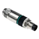 HARTING HARAX 3 Pole Straight M8 DIN Plug, 4A Current Rating, 32V Voltage, IP67, Screw-On, Panel Mount Male 21021511305