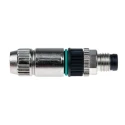 HARTING HARAX 3 Pole Straight M8 DIN Plug, 4A Current Rating, 32V Voltage, IP67, Screw-On, Panel Mount Male 21021511305
