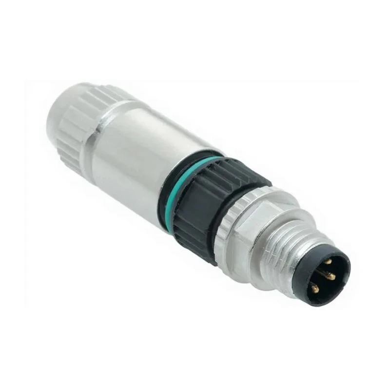 HARTING HARAX 3 Pole Straight M8 DIN Plug, 4A Current Rating, 32V Voltage, IP67, Screw-On, Panel Mount Male 21021511305