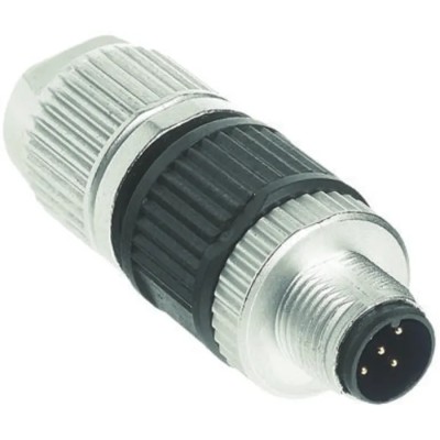 HARTING Circular Connector, 3 Contacts, Cable Mount, M12 Plug, Male, IP65 IP67 Protection, Polyamide Housing 21032121400