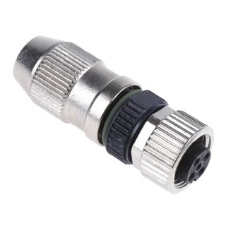 HARTING Circular Connector, 4 Contacts, Cable Mount Socket, Female, M12 Size, IP65 IP67, Harax M12 Series 21031112405