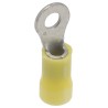 TE Connectivity PLASTI-GRIP Insulated Crimp Ring Terminal M4 Stud Size 12 AWG to 10 AWG Yellow Vinyl 34853