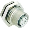 HARTING Circular Connectors M12 4 Pole Straight DIN Socket 4A 50V IP67 Screw Panel Mount Female 21033712415