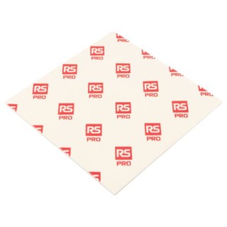 RS PRO Self-Adhesive Thermal Interface Sheet, 3 mm Thick, 1.95 W/mK Thermal Conductivity, 150 mm x 150 mm, Yellow 707-4641