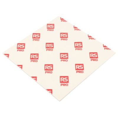 RS PRO Self-Adhesive Thermal Interface Sheet, 3 mm Thick, 1.95 W/mK Thermal Conductivity, 150 mm x 150 mm, Yellow 707-4641
