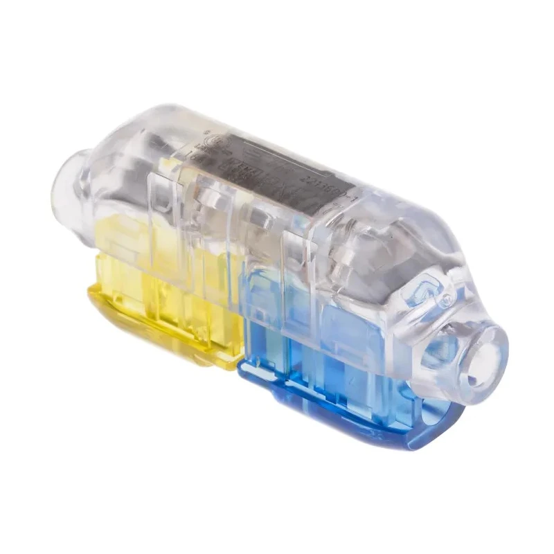 TE Connectivity 221 In Line Splice Connector Clear Insulated Polycarbonate Tin 12 AWG 2213600-1