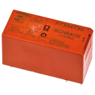 TE Connectivity PCB Power Relay 230V AC Coil 16A Switching Current SPST RT334730