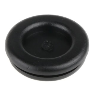 SES Sterling Black Polyvinyl Chloride Cable Grommet 22 mm Panel Hole Diameter for 16 mm Cable Dia. 01330354010