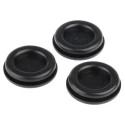 SES Sterling Black Polyvinyl Chloride Cable Grommet 22 mm Panel Hole Diameter for 16 mm Cable Dia. 01330354010