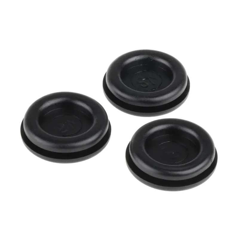 SES Sterling Black Polyvinyl Chloride Cable Grommet 22 mm Panel Hole Diameter for 16 mm Cable Dia. 01330354010