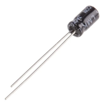 RS PRO 330 nF Aluminium Radial Can Capacitor 50V DC Through Hole Mount 7mm x 7mm 7075650P