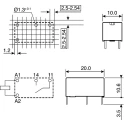TE Connectivity PCB Power Relay, 5V dc Coil, 6A Switching Current, SPST RE034005