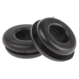 SES Sterling DG Black Polyvinyl Chloride 15 mm Cable Grommet for 9 mm Cable Diameter 01330351010
