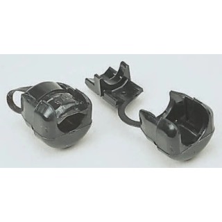 SES Sterling DM Black Polyamide 6 Cable Grommet 13 mm Panel Hole Diameter for 6.5-7.5 mm Cable Diameter 1310010010