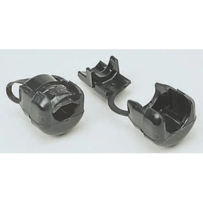 SES Sterling DM Black Polyamide 6 Cable Grommet 13 mm Panel Hole Diameter for 6.5-7.5 mm Cable Diameter 1310010010