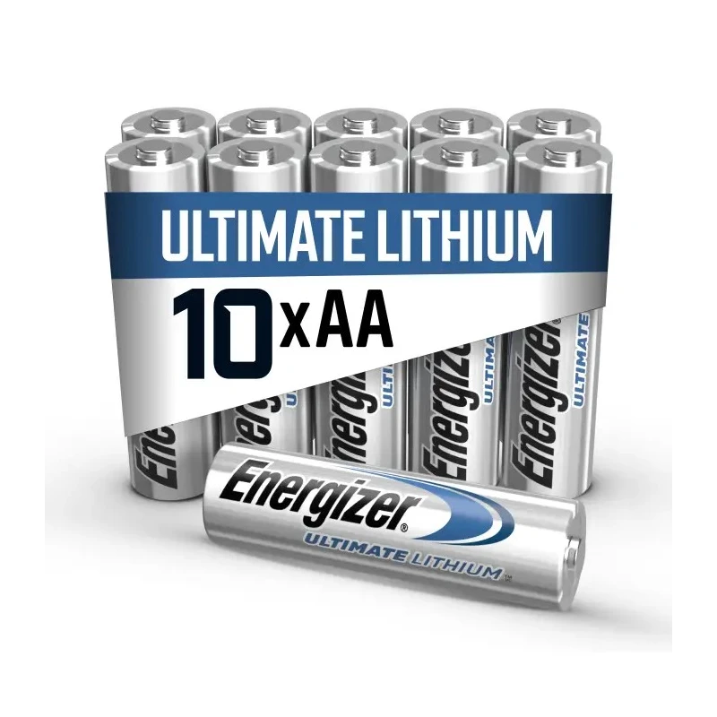 Energizer ULTIMATE Lithium Lithium Iron Disulphide AA Battery 1.5 V 3.1Ah 10 Pack 7638900343526