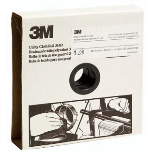 3M Abrasive Paper 50mm Width P50 Grit Coarse Grade Aluminium Oxide 25m Roll 3M 314D P50 50MMX25M 5RLS/CTN