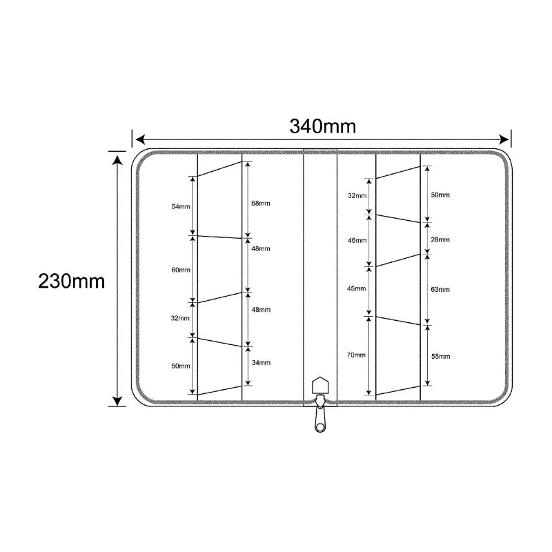 RS PRO Polyvinyl Chloride Tool Wallet 230 mm x 155 mm x 30 mm 707-7240