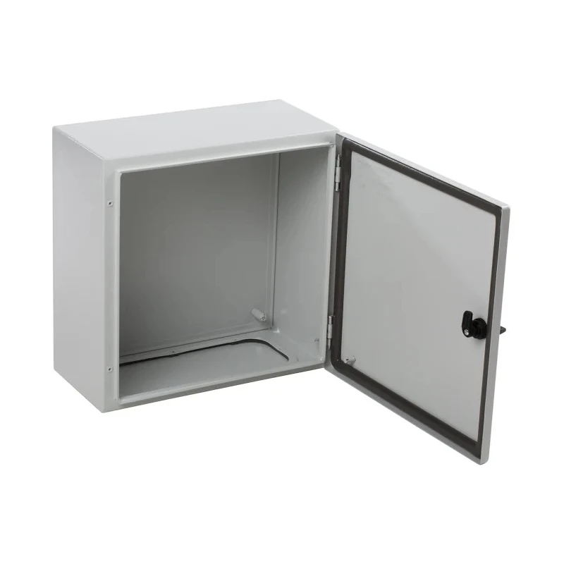 RS PRO PanelSeT CRN Series Steel Enclosure, IP66 Rated, 400 mm x 400 mm x 200 mm NSYCRN44200
