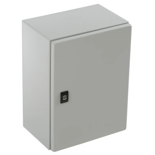 RS PRO Spacial CRN Series Steel Wall Box, IP66, Grey, 400 mm x 300 mm x 200 mm NSYCRN43200