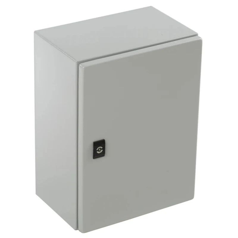 RS PRO Spacial CRN Series Steel Wall Box, IP66, Grey, 400 mm x 300 mm x 200 mm NSYCRN43200
