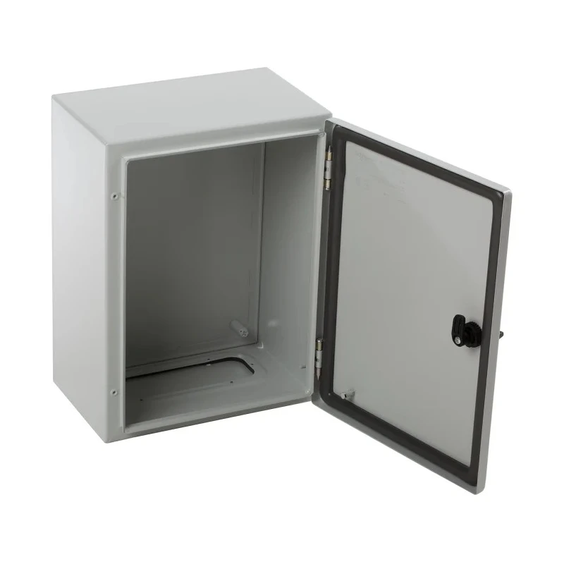 RS PRO Spacial CRN Series Steel Wall Box, IP66, Grey, 400 mm x 300 mm x 200 mm NSYCRN43200