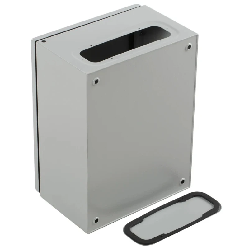RS PRO Spacial CRN Series Steel Wall Box, IP66, Grey, 400 mm x 300 mm x 200 mm NSYCRN43200
