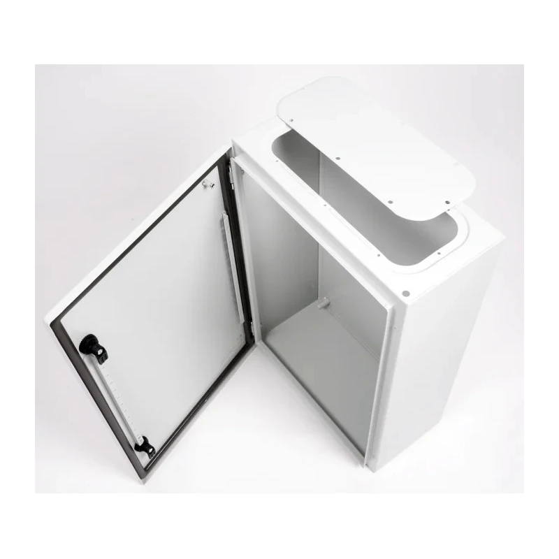 Schneider Electric Spacial CRN Series Steel Wall Box IP66 IK10, 600 mm x 400 mm x 200 mm NSYCRN64200