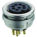 Lumberg Circular Connector 6 Contacts Front Mount M16 Socket Female IP68 Zinc Housing 85°C 0304-2 06-1