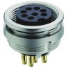 Lumberg Circular Connector 6 Contacts Front Mount M16 Socket Female IP68 Zinc Housing 85°C 0304-2 06-1